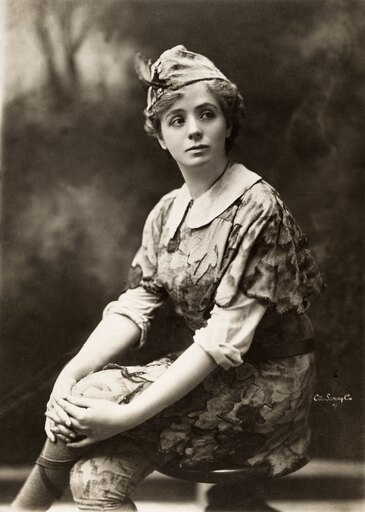 Maude Adams (1872-1953) Namerican Actress Photographed in the Role of Peter Pan 1906 Stretched Canvas - (24 X 36)