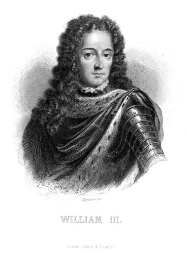 William Iii of England N(1650-1702) Stadholder of Holland (1672-1702) and King of England (1689-1702) Line Engraving American 19Th Century Poster Prin