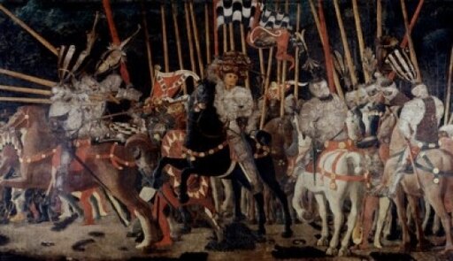 Battle of San Romano the Counterattack of Michelotto Da Cotignola Ca 1455 Paolo Uccello (Paolo Di Dono)(1397-1475 Italian) Tempera on Wood Panel Musee