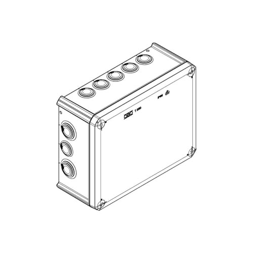 OBO Bettermann System Conex IJF – Box Derivation Cone 240 X 190 X 95 Mm Polypropylene/GF Light Grey thumbnail