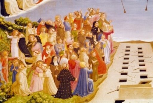 The Last Judgement (Detail) Fra Angelico (ca1395-1455 Italian) Fresco Museo Di San Marco Florence Italy Stretched Canvas - Fra Angelico (18 X 24)