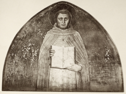 St Thomas Aquinas N(C1225-1274) Italian Scholastic Philosopher Fresco by Giovanni Da Fiesole Known as Fra Angelico (1387-1455) Poster Print by (18 X 2