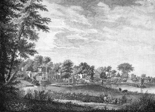 Alexander Pope (1688-1744) Nenglish Poet PopeS Villa in England Wood Engraving English 1807 Stretched Canvas - (24 X 36)