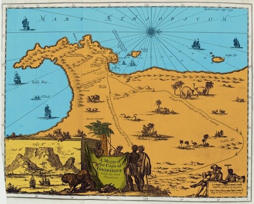 Map of Cape of Good Hope South Africa 1744 Poster Print by Science Source (24 X 18)