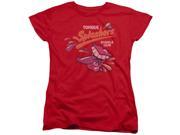 Dubble Bubble Distress Logo Womens Short Sleeve Shirt