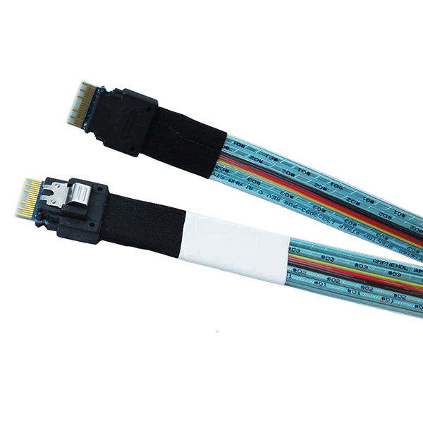 Slim SAS SFF-8654 4i Straight to Straight SFF-8654 Cable