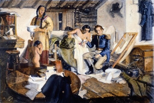 William Beaumont NuS Army Surgeon William Beaumont (1785-1853) Performing His Experiments on Gastric Juices on His Patient Alexis St Martin in the 182