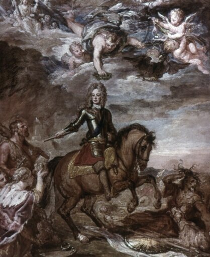 John Churchill (1650-1722) N1St Duke of Marlborough English Military Commander Oil on Canvas C1706 by Sir Godfrey Kneller Stretched Canvas - (24 X 36)