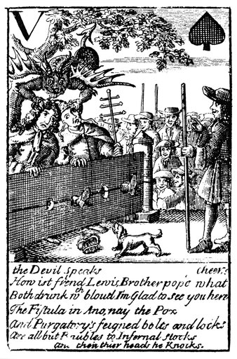 John Churchill (1650-1722) N1St Duke of Marlborough English Military Commander Playing Card from a Deck Published at London England in 1707 and Commem