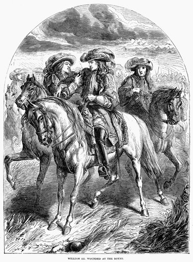 William Iii of England N(1650-1702) Stadholder of Holland (1672-1702) and King of England (1689-1702) William at the Battle of the Boyne 1 July 1690 W