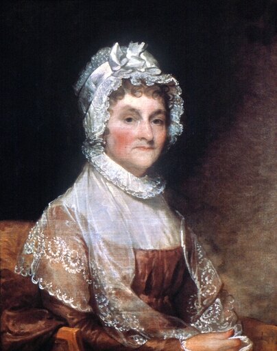 Abigail Adams (1744-1818) Nwife of President John Adams Oil on Canvas C1800-15 by Gilbert Stuart Stretched Canvas - (18 X 24)