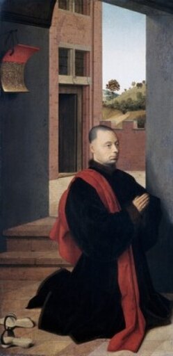 Portrait of a Male Donor Ca 1455 Petrus Christus (ca 1410-1475 Netherlandish) Oil on Wood Panel National Gallery of Art Washington DC USA Stretched Ca
