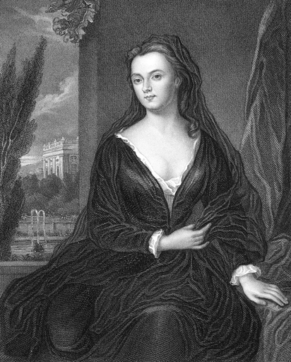 Sarah Churchill (1660-1744) NnE Jennings Duchess of Marlborough Stipple Engraving C1836 After a Painting by Sir Peter Lely Stretched Canvas - (24 X 36