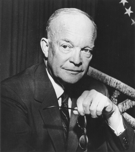 Dwight D Eisenhower N(1890-1969) 34Th President of the United States Photographed in 1953 Stretched Canvas - (24 X 36)