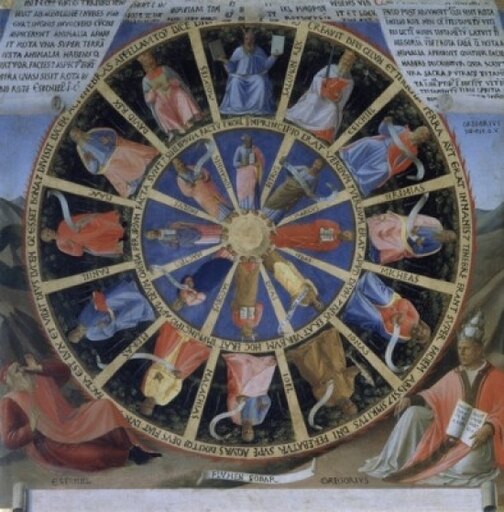 The Story of the Life of Christ Detail - Prophets Apostles and Saints Fra Giovanni Da F Angelico (1387-1455 Italian) Museo Di San Marco Florence Italy