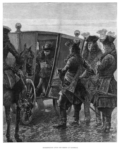 John Churchill (1650-1722) N1St Duke of Marlborough English Military Commander Churchill Giving Orders at Daybreak Before the Battle of Blenheim 13 Au