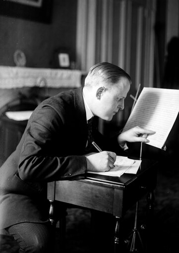 Ross Gorman (C1890-1953) Namerican Clarinetist Known for His Improvised Glissando in George GershwinS Rhapsody in Blue Photograph C1920 Stretched Canv