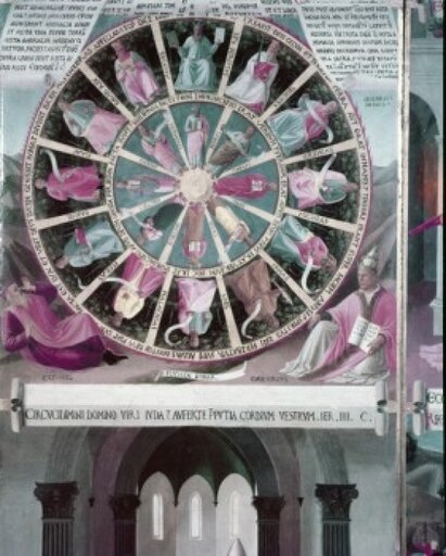 Mystic Wheel by Fra Angelico Fresco 1400-1455 Italy Florence Museo Di San Marco Stretched Canvas - Fra Angelico (18 X 24)