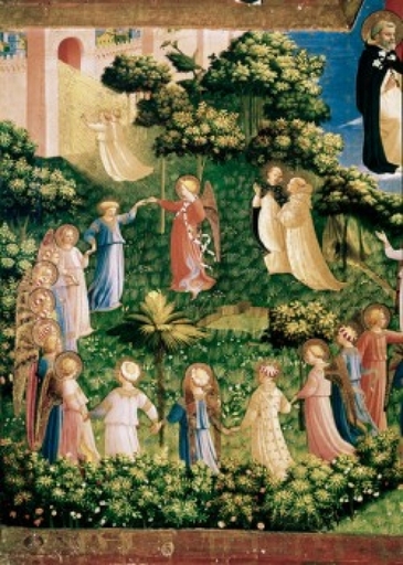 The Last Judgement (Detail) 1438-1445 Fra Angelico (ca1387-1455 Italian) Fresco Museo Di San Marco Florence Italy Stretched Canvas - Fra Angelico (18