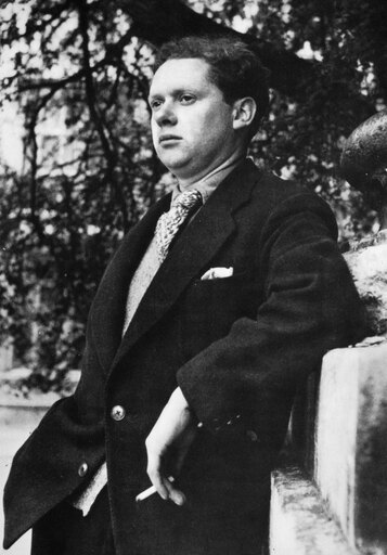 Dylan Thomas (1914-1953) Nwelsh Poet Photographed in 1946 Stretched Canvas - (24 X 36)