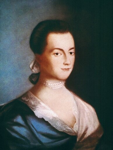 Abigail Adams (1744-1818) Nwife of President John Adams Pastel 1766 by Benjamin Blyth Stretched Canvas - (18 X 24)