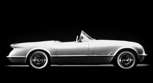 Chevrolet Corvette 1953 Stretched Canvas - (24 X 36)