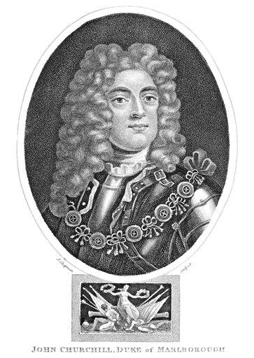 John Churchill (1650-1722) N1St Duke of Marlborough English Military Commander Aquatint English 1801 Stretched Canvas - (24 X 36)