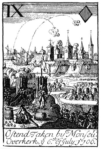 John Churchill (1650-1722) N1St Duke of Marlborough English Military Commander the Capture of Ostend Belgium During the War of the Spanish Succession