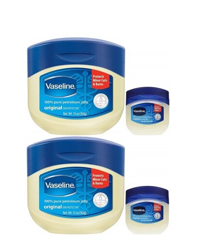 Vaseline 100% Pure Petroleum Jelly, 13 Ounce [with Bonus 1.75 Ounce] (Pack of 2)