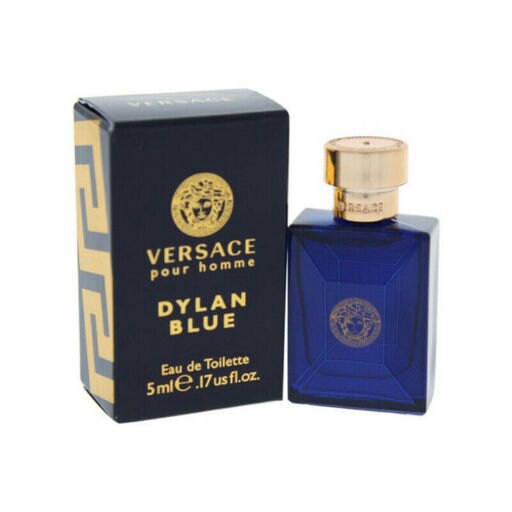 Dylan Blue by Versace Eau De Toilette Spray for Men 0.17 Oz (Pack of 4)