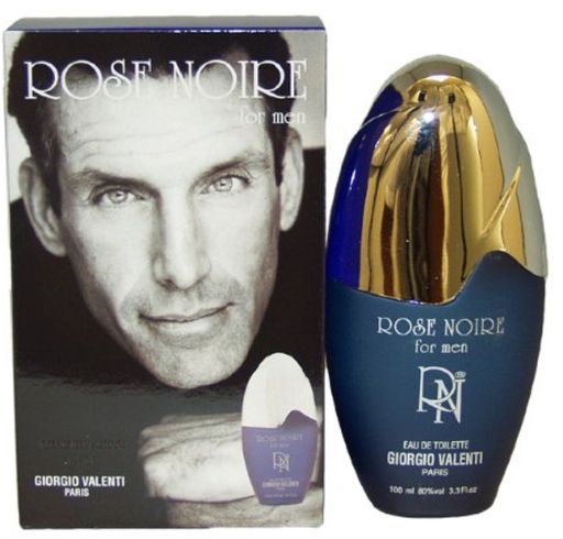 Rose Noire by Giorgio Valenti for Men. Eau De Toilette Spray 3.3 Oz (Pack of 4)