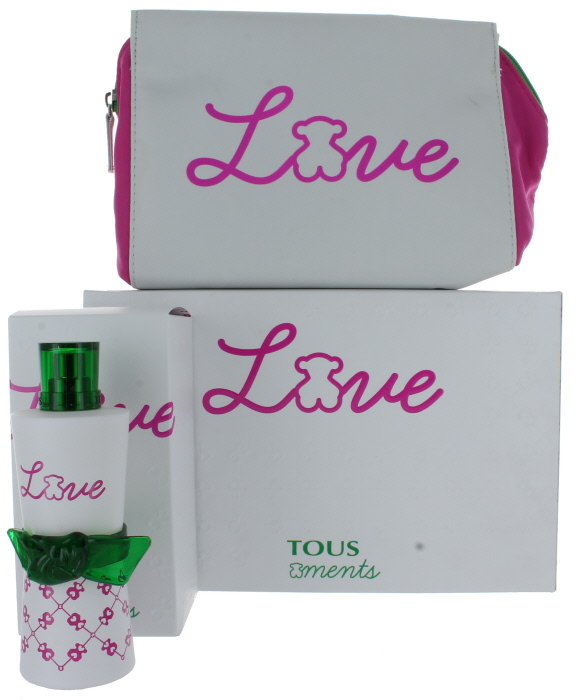 Tous Moments Love (W) SET: EDT 3oz + LoveFlash Vanity Case