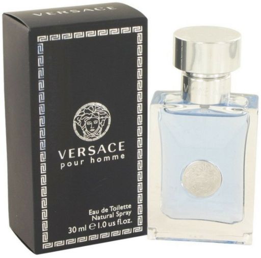 Versace Pour Homme Eau De Toilette Natural Spray 1.0 Oz (Pack of 6)