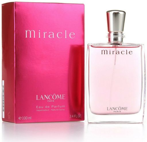 Miracle by Lancome Eau De Parfum Spray for Women 3.4 Oz (Pack of 4)