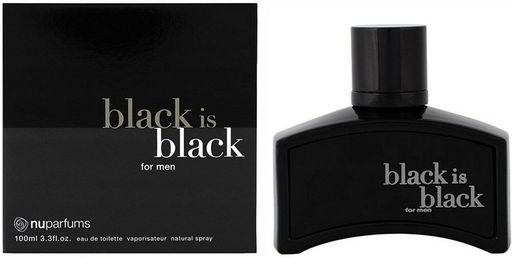 Black Is Black by Spectrum Eau De Toilette Natural Spray 3.3 Oz (Pack of 4)