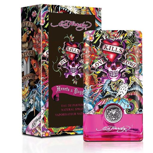 Hearts - Daggers by Ed Hardy Eau De Parfum Spray for Women 3.40 Oz (Pack of 4)