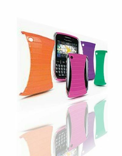 Sprint Rib Cage Shields CZB0855R for Blackberry 8530 / 9330 - Pink/Orange/Purple
