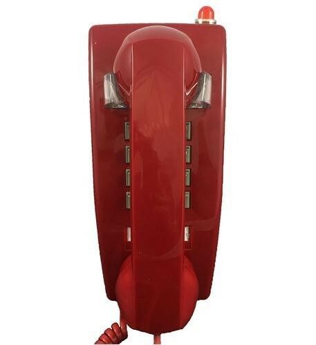 Teledynamics ITT-2554-VOE-27MD-RD Wall Phone with Msg Light - Red