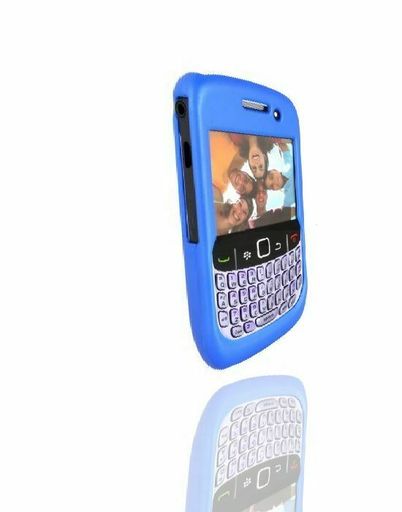 Blackberry Curve 8530 / 8520 Rubberized Case - Dark Blue