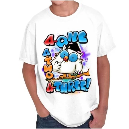 DOPASHIRT Airbrushed Tootsie Pop Mr Owl One Two Three Crewneck T Shirt Unisex S-5XL Hot Trending Shirt  Vintage Birthday Gift