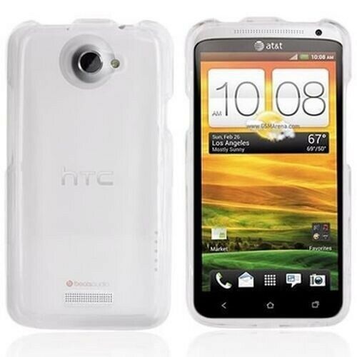 For HTC WINDOWS 8X / ONE 6990 Clear - Slim Case Hard Durable Shell Phone Cover