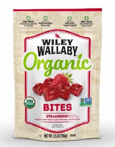 Wiley Wallaby Organic Strawberry Licorice Bites - 5.5 Oz