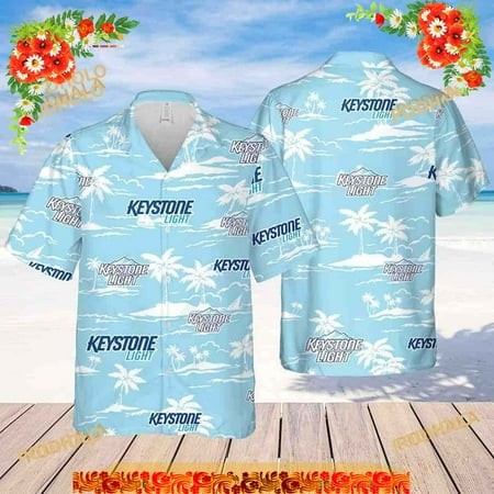 Keystone Light Beer Hawaiian Shirt Summer Gift for Beach Lovers