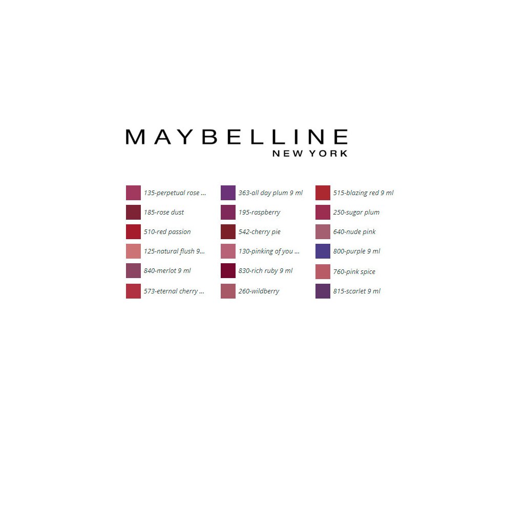 Maybelline 24Hr Superstay Lip Colour thumbnail