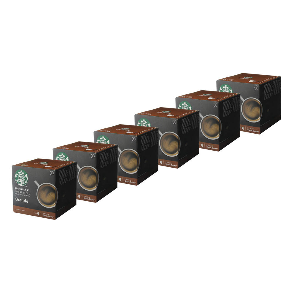 Nescafé Dolce Gusto Starbucks House Blend Grande 6er Set, Kaffee, Röstkaffee, Kaffeekapseln, 6 X 12