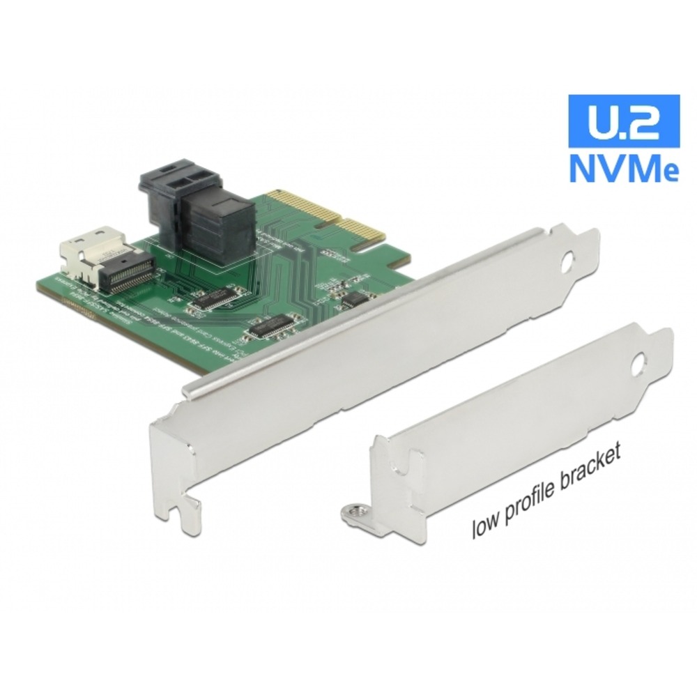 DeLOCK PCI Express Karte - 38 Pin SFF-8654 4i Buchse - 36 Pin SFF-8643 Buchse - PCI Express X4, V3,0 - Bis Zu 24 Gbps (89923)