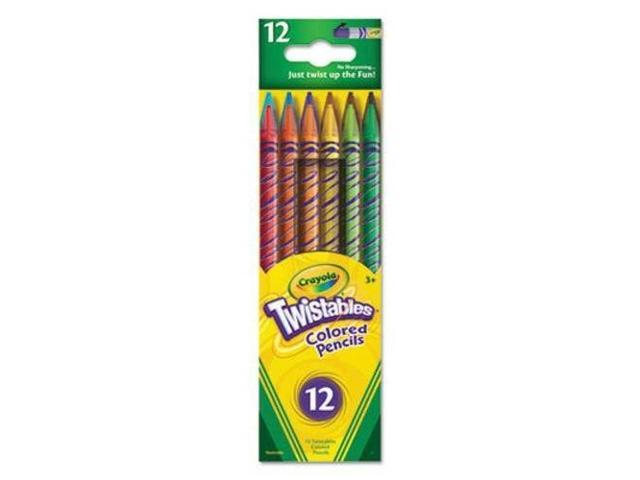 Crayola Twistables Colored Pencils, 12 Assorted Colors/Pack (CYO687408)