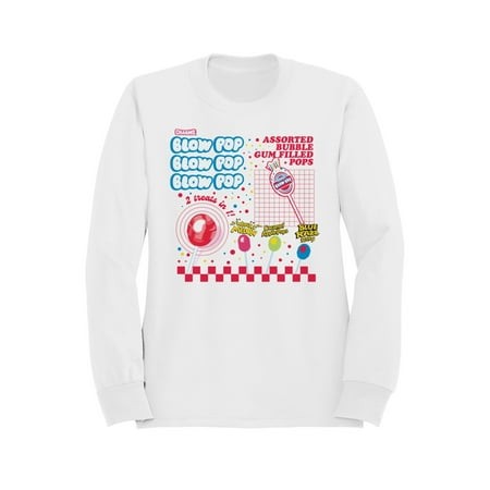 Officially Licensed Blow Pop Bubble Gum Lollipop Assortment Women S Sweatshirt