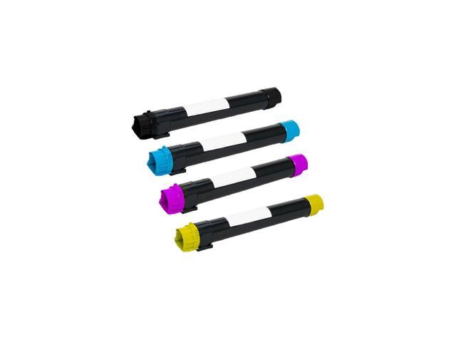 Compatible 4 Pack 006R01513 006R01516 006R01515 006R01514 Toner Cartridge for Xerox Phaser 7525 7530 7535 - Black Cyan Magenta Yellow