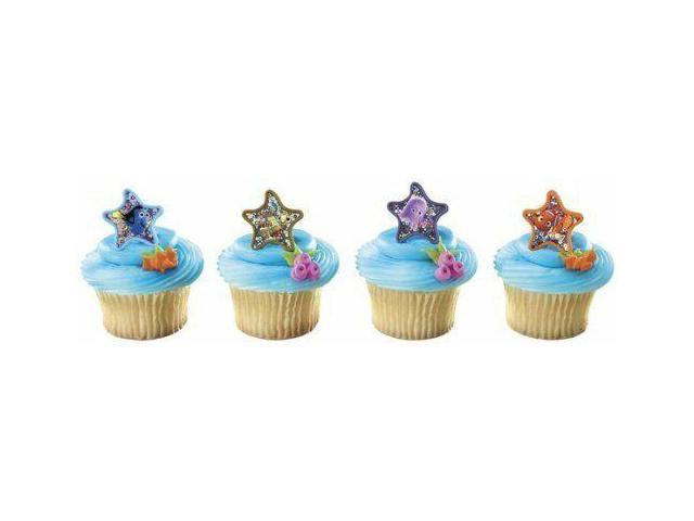 Finding NEMO Fish DORY 12 Birthday PARTY Favor CUPCAKE Cake POPS Topper RINGS